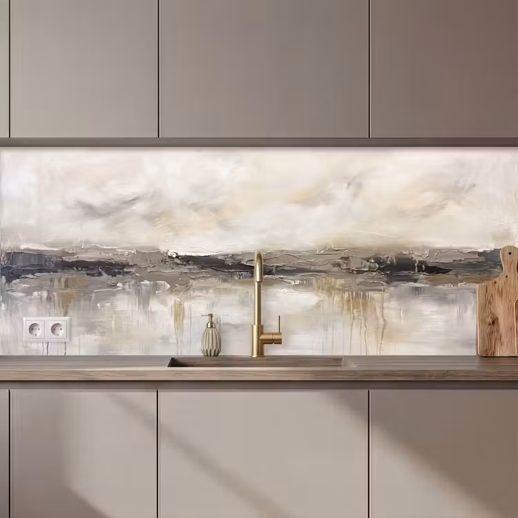 Landschap - Horizon - Natuur - Abstract - Neutraal keuken achterwand 2 middel zz_3dshopping