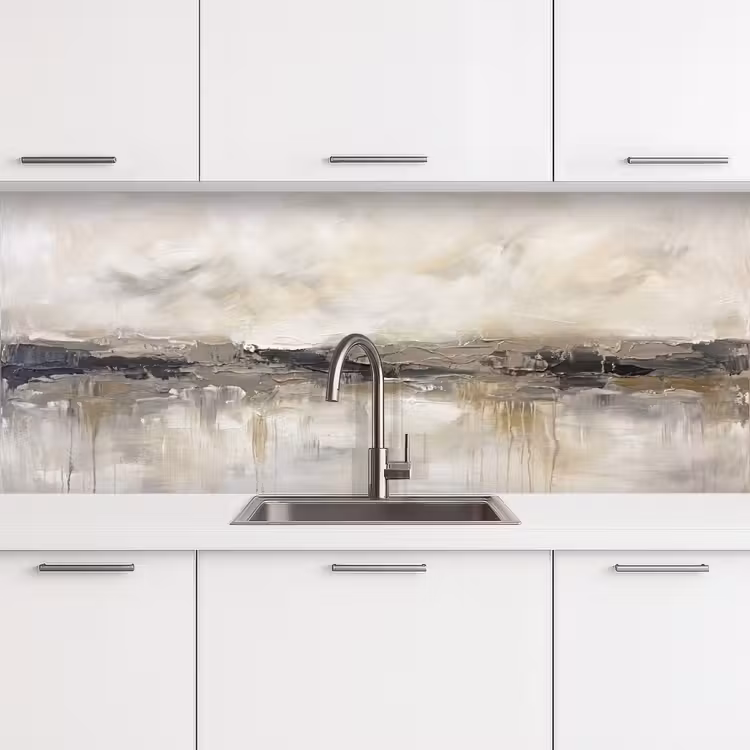 Landschap - Horizon - Natuur - Abstract - Neutraal keuken achterwand 2 middel -3d