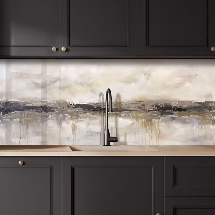 Landschap - Horizon - Natuur - Abstract - Neutraal keuken achterwand 2 middel -sfeer1
