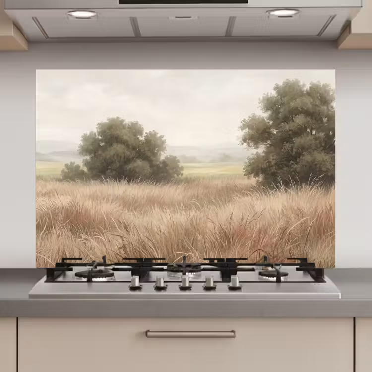 Landschap - Minimalistisch - Beige keuken achterwand 2 middel zz_3dshopping