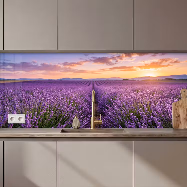 Lavendel - Veld - Natuur - Paars keuken achterwand 2 middel zz_3dshopping