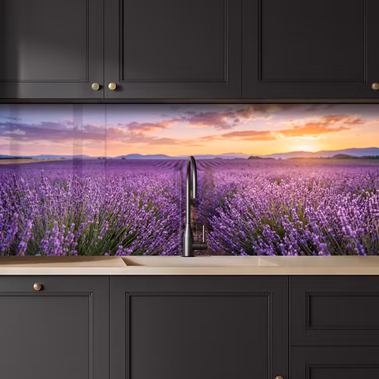 Lavendel - Veld - Natuur - Paars keuken achterwand 2 middel -sfeer1