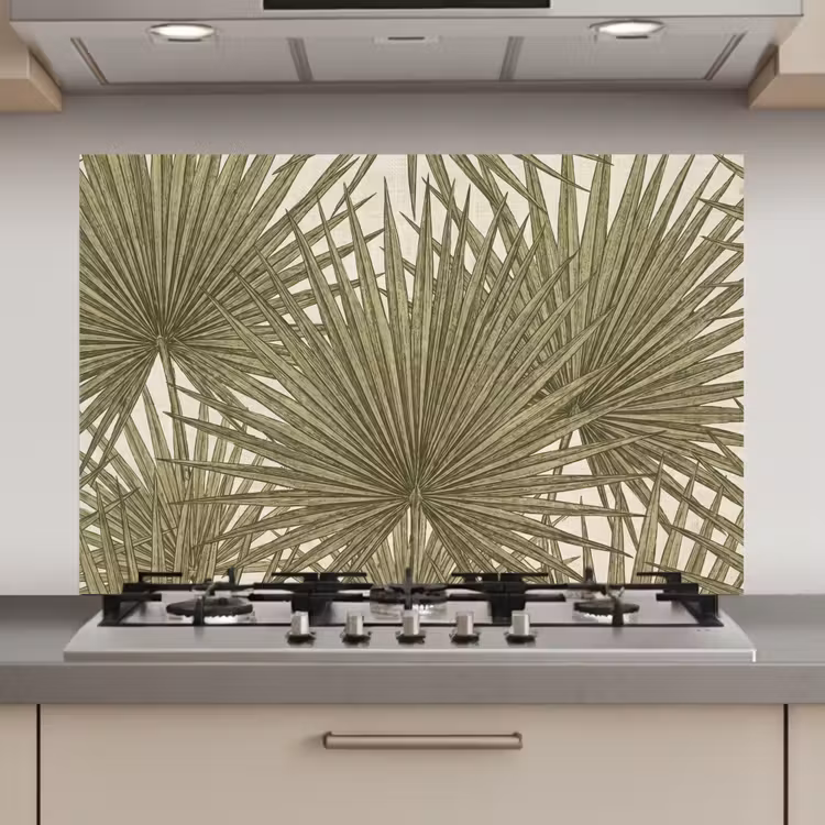 Blad - Tropisch - Patroon - Natuur - Groen keuken achterwand spatscherm klein -3d_website