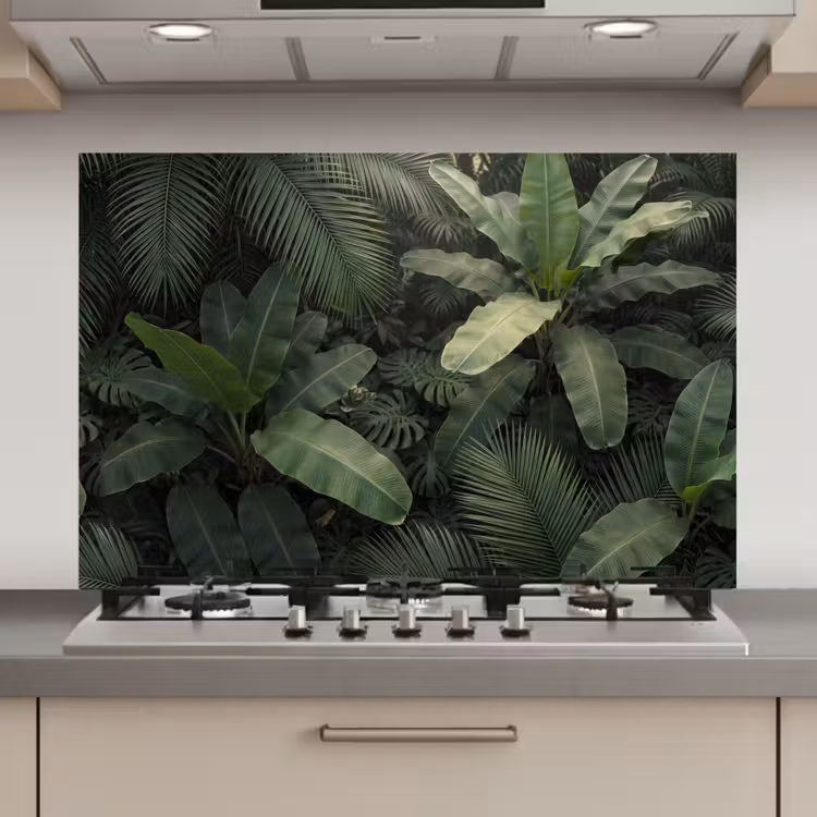 Bladeren - Groen - Tropisch - Natuur keuken achterwand spatscherm klein -3d_website