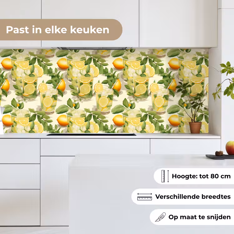 Citroen - Drankje - Glas - Munt keuken achterwand 2 middel 871 -sfeer4_NL