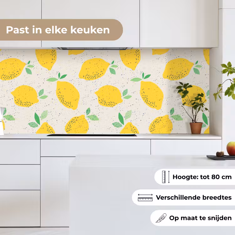 Citroen - Fruit - Vintage - Design keuken achterwand 2 middel 871 -sfeer4_NL