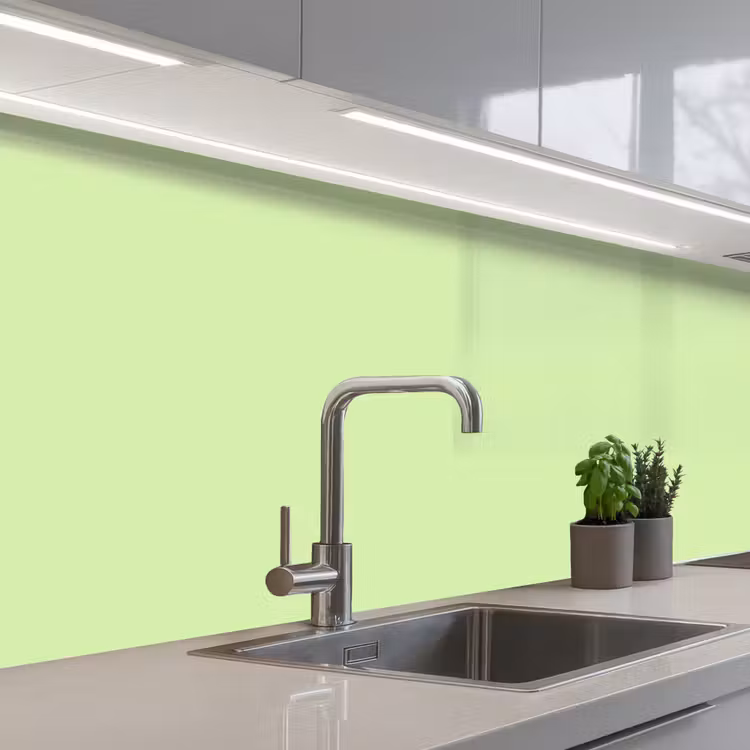 Light - Lime - Groen keuken achterwand 2 middel 871 -3d_schuin