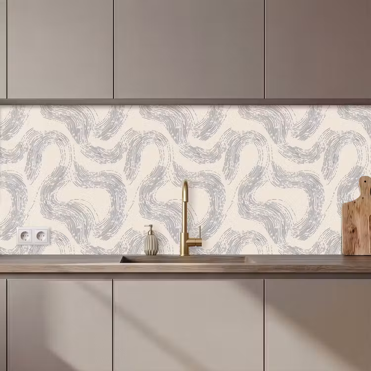 Lijnen - Patroon - Beige - Minimalistisch keuken achterwand 2 middel 871 zz_3dshopping