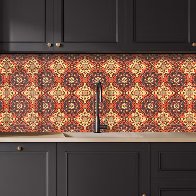 Mandala - Bloemen - Boho - Patronen keuken achterwand 2 middel 871 -sfeer1