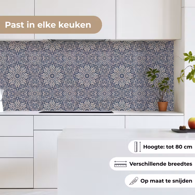 Mandala - Bloemen - Vintage - Patronen keuken achterwand 2 middel 871 -sfeer4_NL