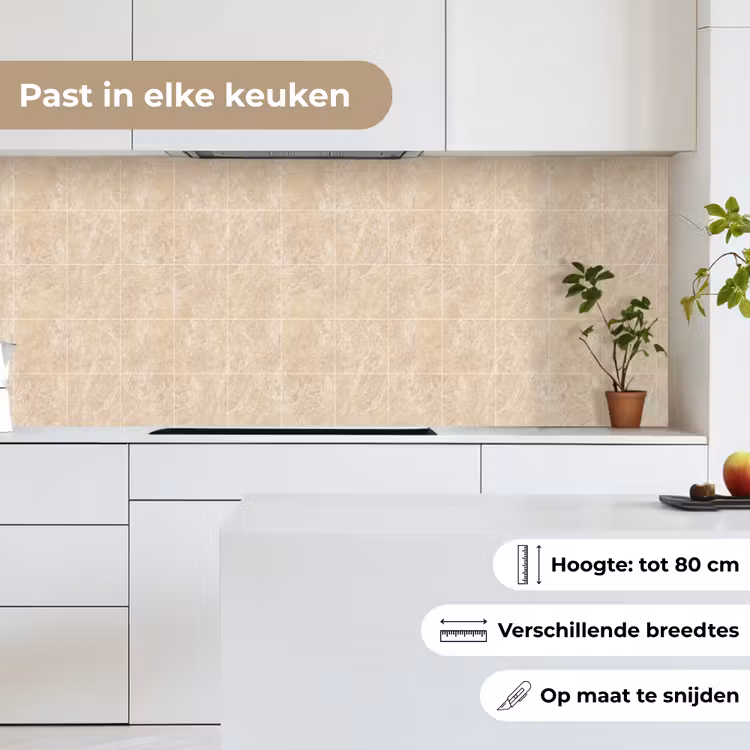 Marmer - Tegels - Beige keuken achterwand 2 middel 871 -sfeer4_NL