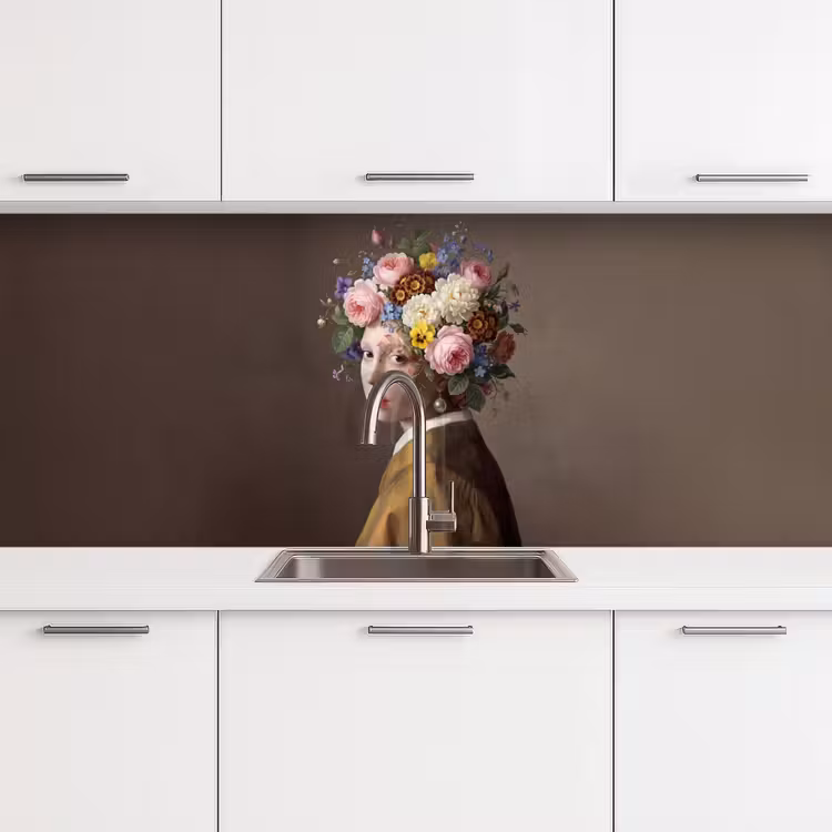 Meesterwerk - Modern - Kleurrijk keuken achterwand 2 middel -3d