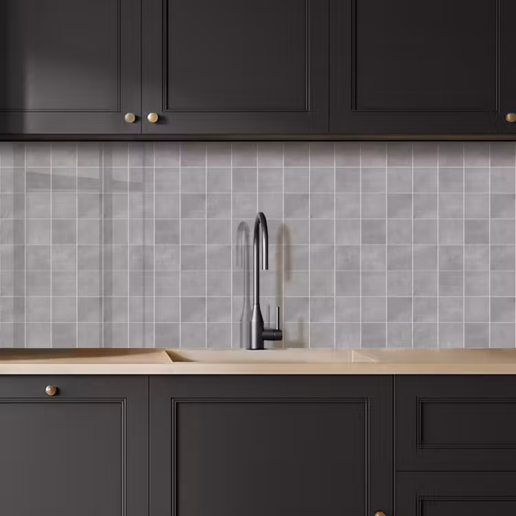Mat - Wand - Tegels - Grijs keuken achterwand 2 middel 871 -sfeer1