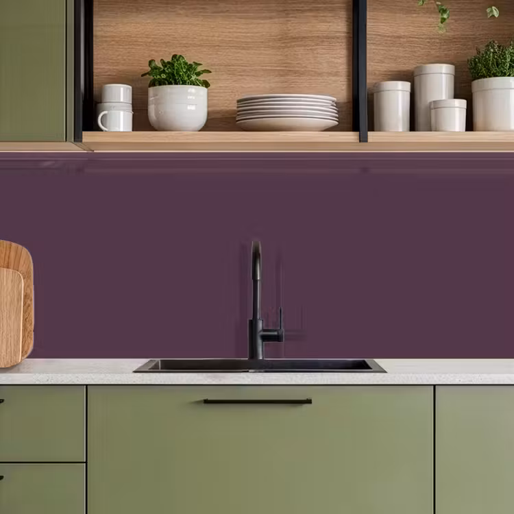 Midnight - Plum - Paars keuken achterwand 2 middel 871 -sfeer3