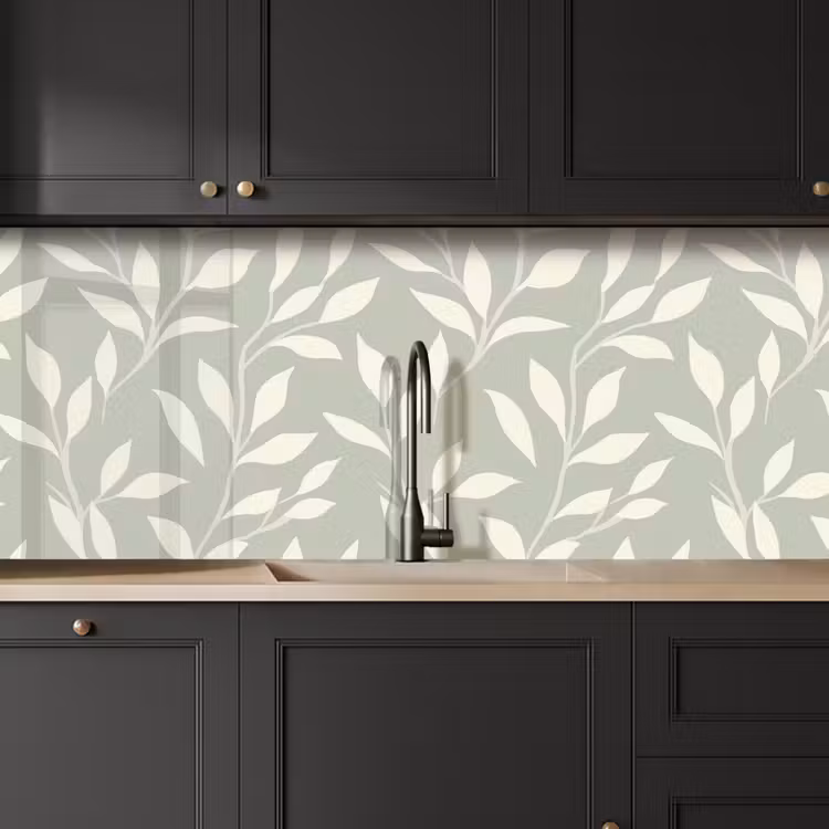 Minimalistisch - Patroon - Groen keuken achterwand 2 middel 871 -sfeer1