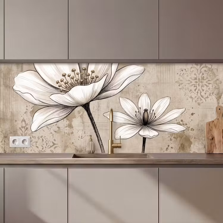 Modern - Design - Wit keuken achterwand 2 middel zz_3dshopping