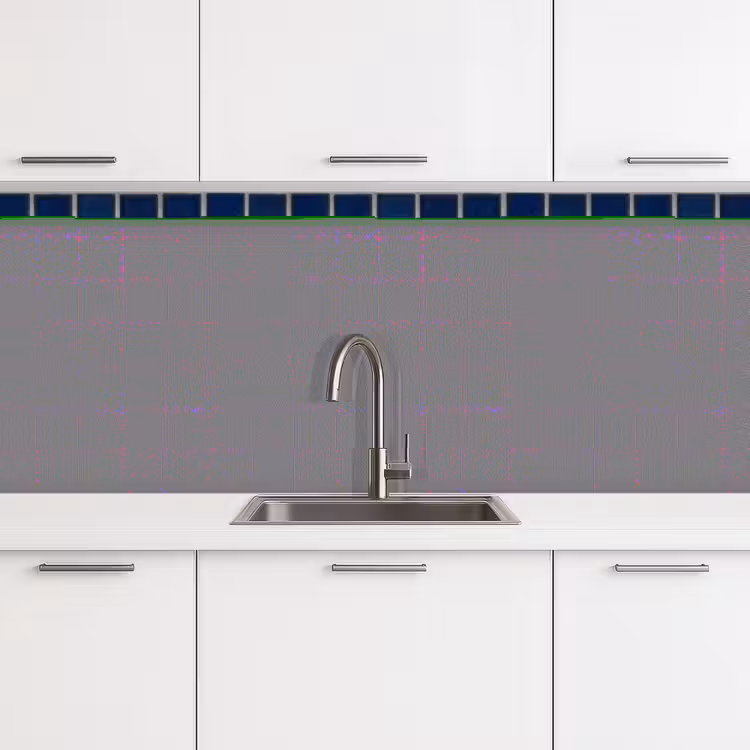 Mozaïek - Tegels- Glanzend - Blauw keuken achterwand 2 middel 871 -3d