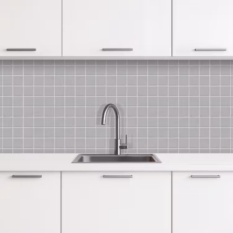Mozaïek - Tegels - Grijs keuken achterwand 2 middel 871 -3d