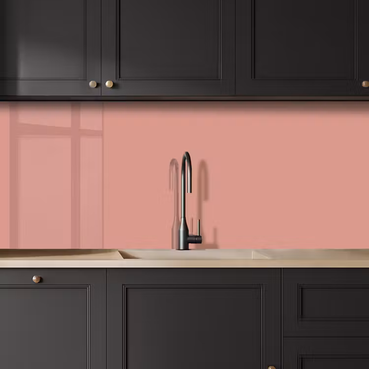 Muted - Salmon - Koraal keuken achterwand 2 middel 871 -sfeer1