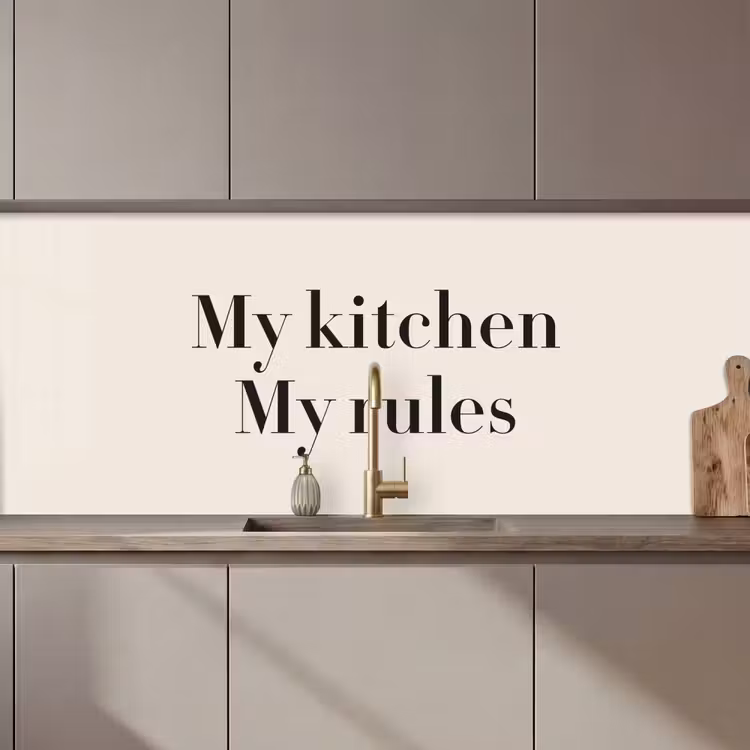 My kitchen My rules keuken achterwand 2 middel zz_3dshopping