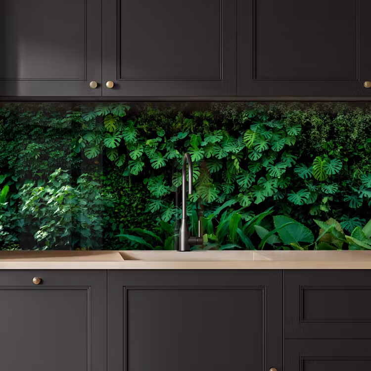 Natuur - Bos - Groen - Monstera keuken achterwand 2 middel -sfeer1