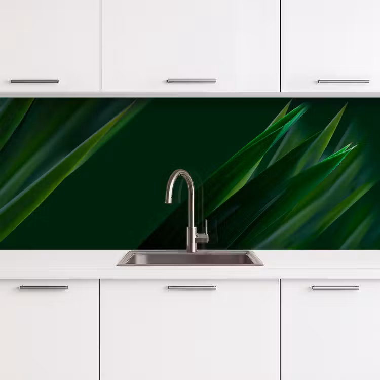 Natuur - Gras - Donkergroen keuken achterwand 2 middel -3d