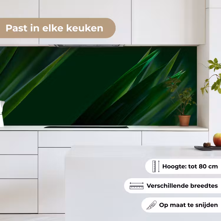 Natuur - Gras - Donkergroen keuken achterwand 2 middel -sfeer4_NL