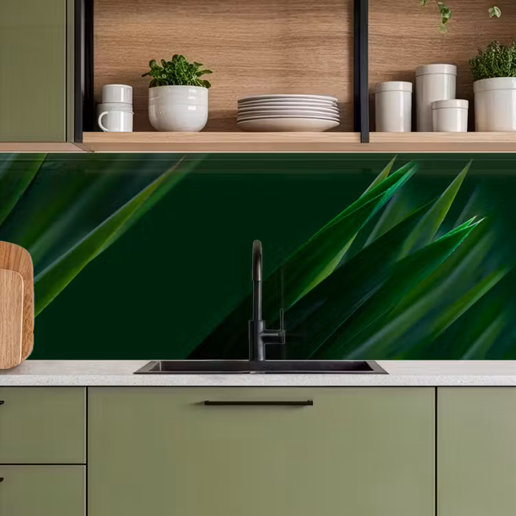 Natuur - Gras - Donkergroen keuken achterwand 2 middel -sfeer3