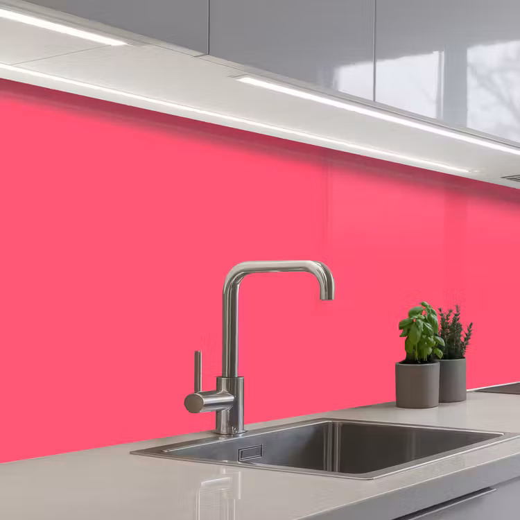 Neon - Flamingo - Roze keuken achterwand 2 middel 871 -3d_schuin