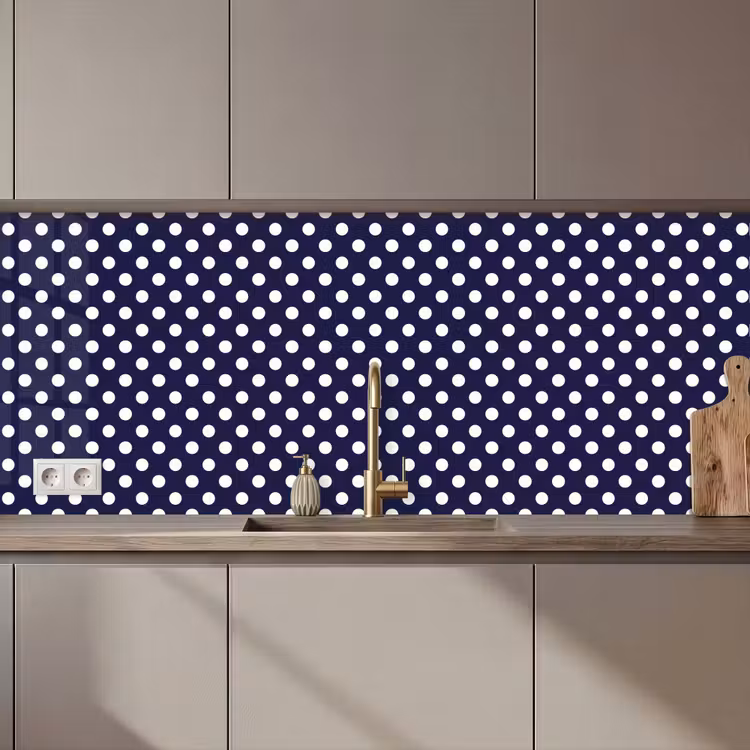 Oceaan - Stippen - Blauw - Wit keuken achterwand 2 middel 871 zz_3dshopping