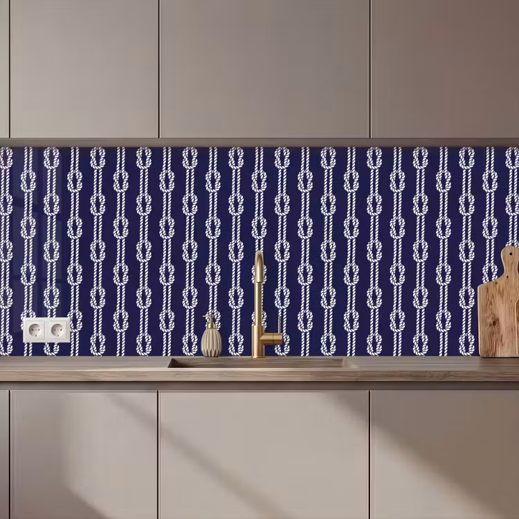 Oceaan - Touw - Blauw - Wit keuken achterwand 2 middel 871 zz_3dshopping