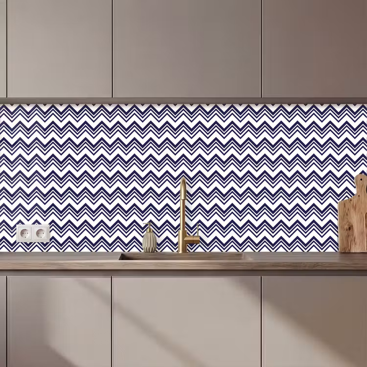 Oceaan - Golven - Blauw - Wit keuken achterwand 2 middel 871 zz_3dshopping