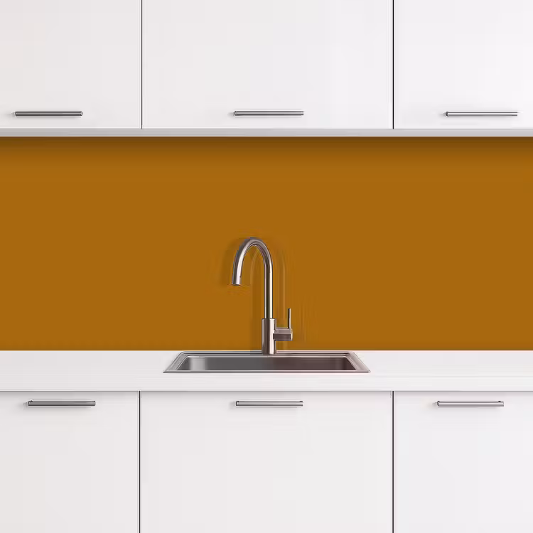 Ocre - Gold - Geel keuken achterwand 2 middel 871 -3d