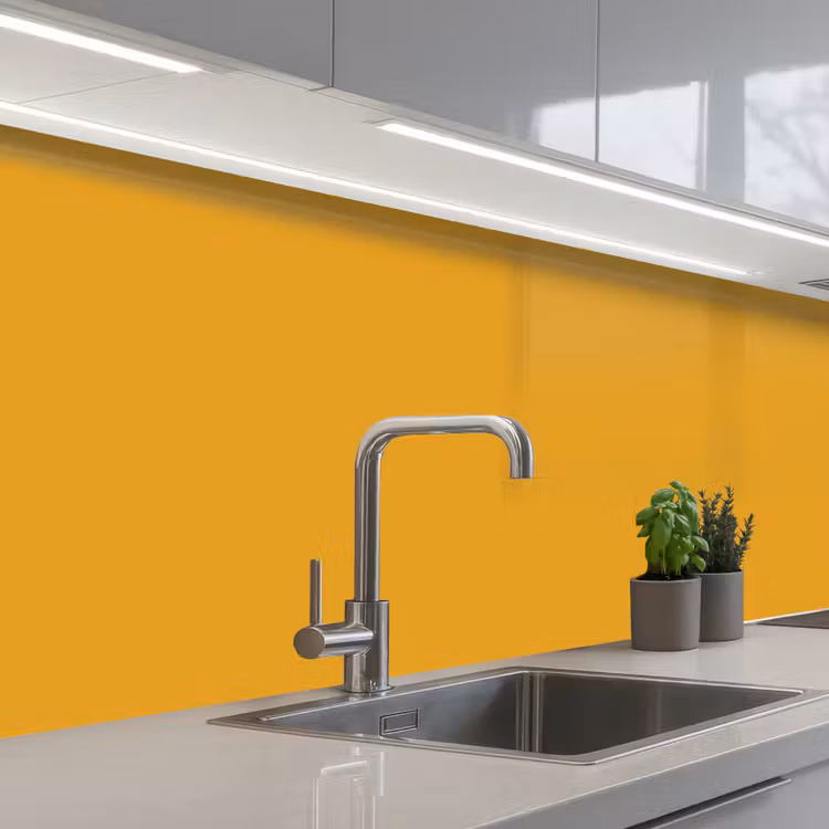 Okergeel - Herfst - Interieur keuken achterwand 2 middel 871 -3d_schuin