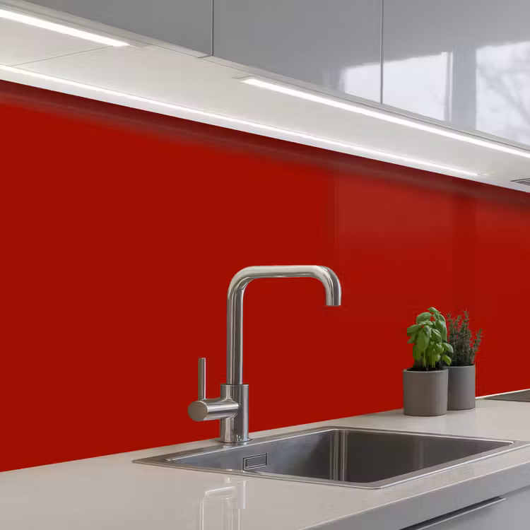 Oxblood - Maroon - Rood keuken achterwand 2 middel 871 -3d_schuin