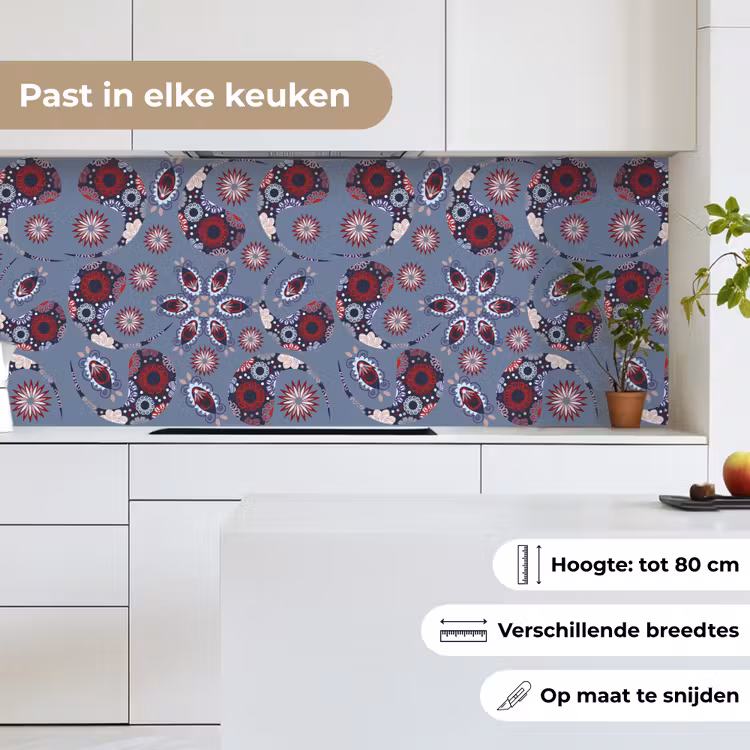 Paisley - Bloemen - Patronen keuken achterwand 2 middel 871 -sfeer4_NL