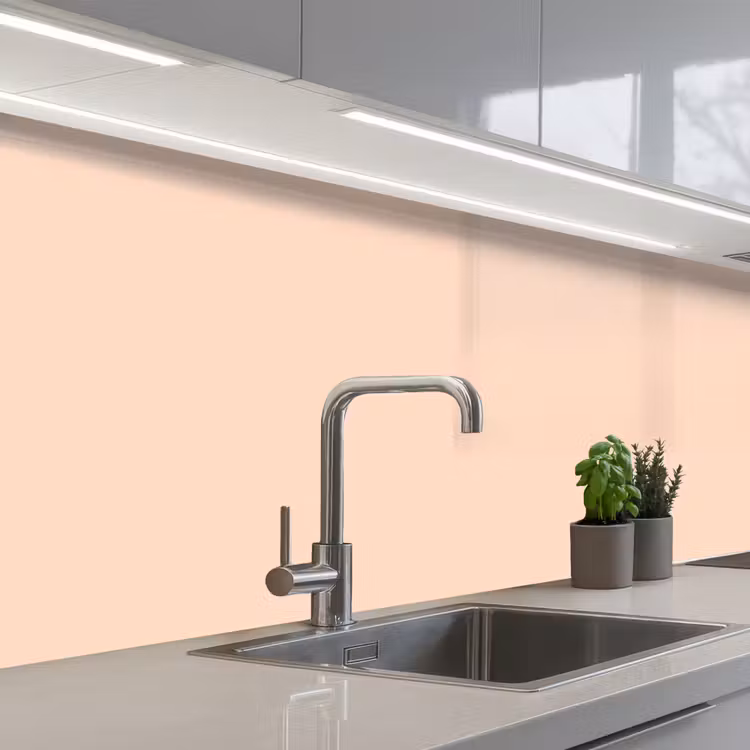 Pale - Peach - Nude keuken achterwand 2 middel 871 -3d_schuin