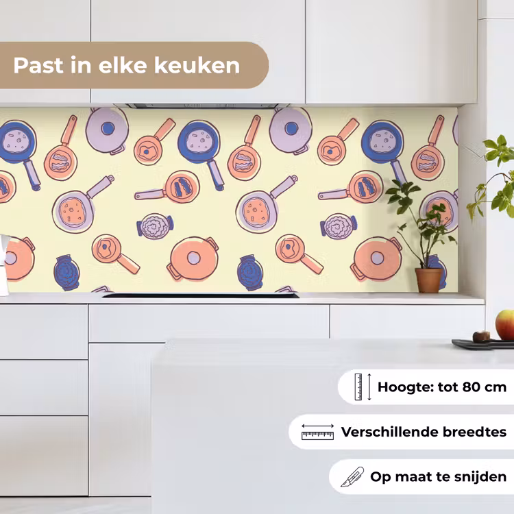 Pan - Jaren 50 - Patroon keuken achterwand 2 middel 871 -sfeer4_NL