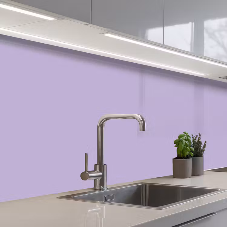 Pastel - Lilac - Paars keuken achterwand 2 middel 871 -3d_schuin