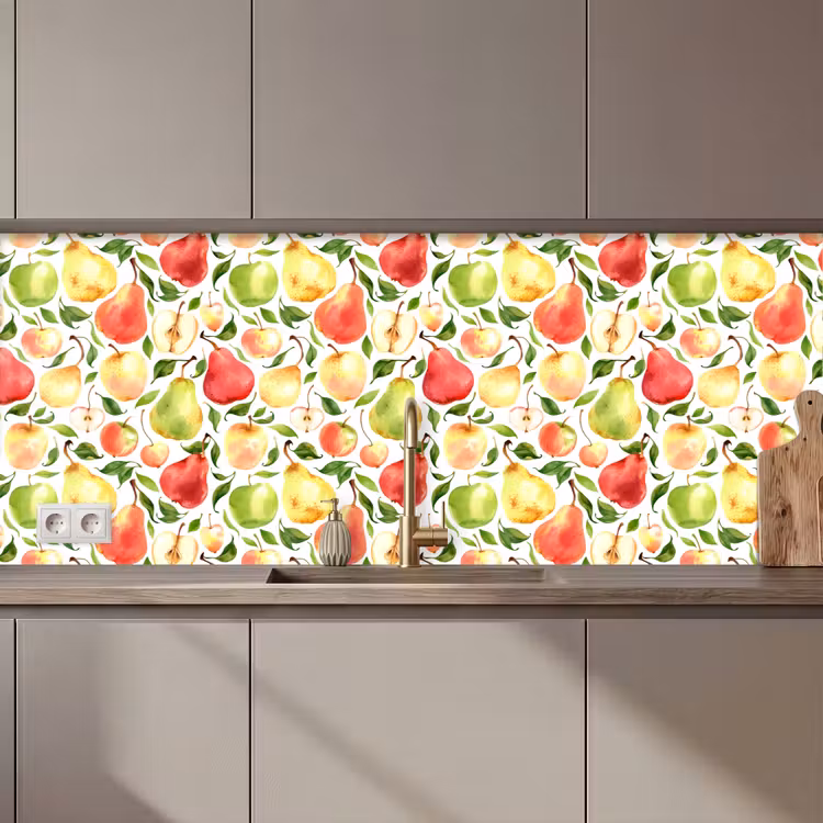 Patroon - Appels - Peren keuken achterwand 2 middel 871 zz_3dshopping