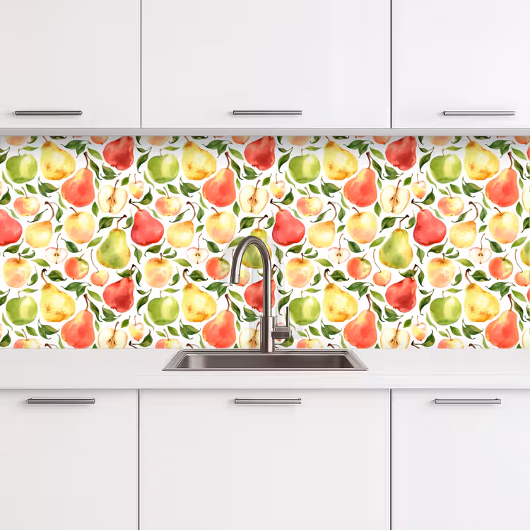 Patroon - Appels - Peren keuken achterwand 2 middel 871 -3d