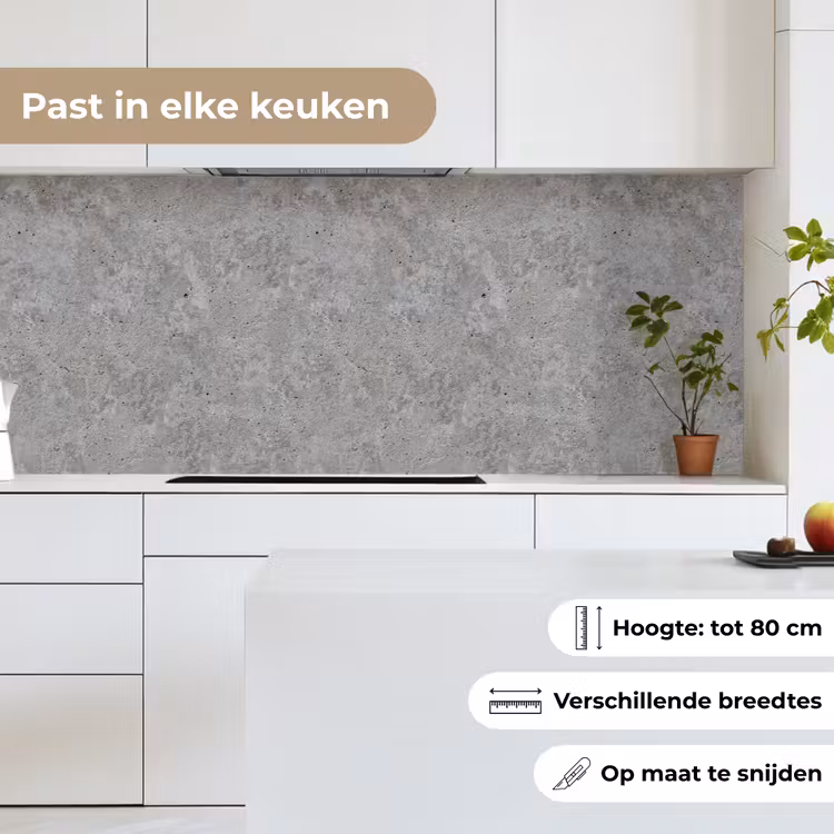 Patroon - Cement - Beton keuken achterwand 2 middel 871 -sfeer4_NL