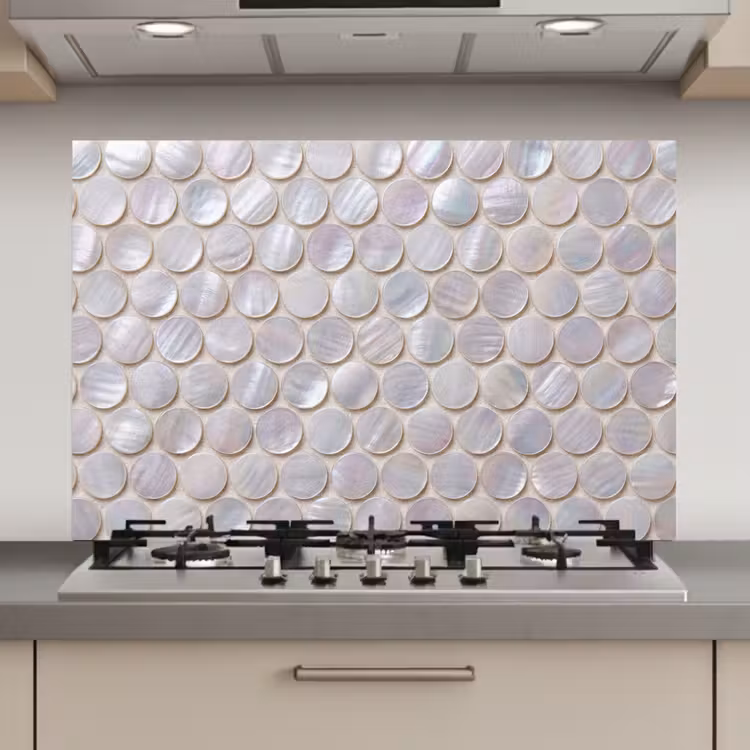 Patroon - Cirkels - Abstract - Modern - Wit keuken achterwand spatscherm klein -3d_website
