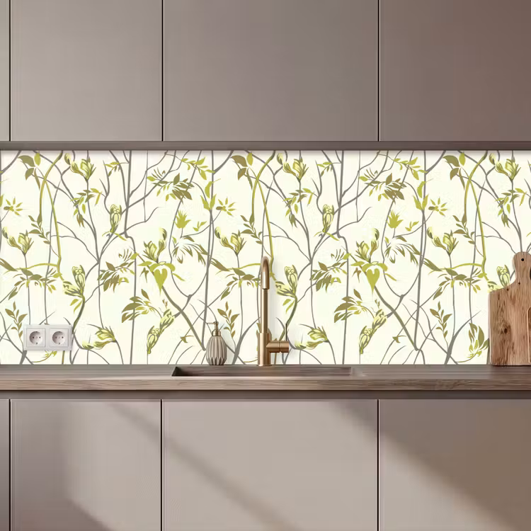 Patroon - Jungle - Planten keuken achterwand 2 middel 871 zz_3dshopping