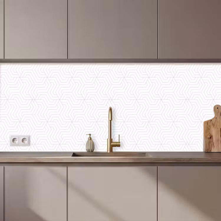 Patroon - Lijn - Design - Kleur keuken achterwand 2 middel 871 zz_3dshopping