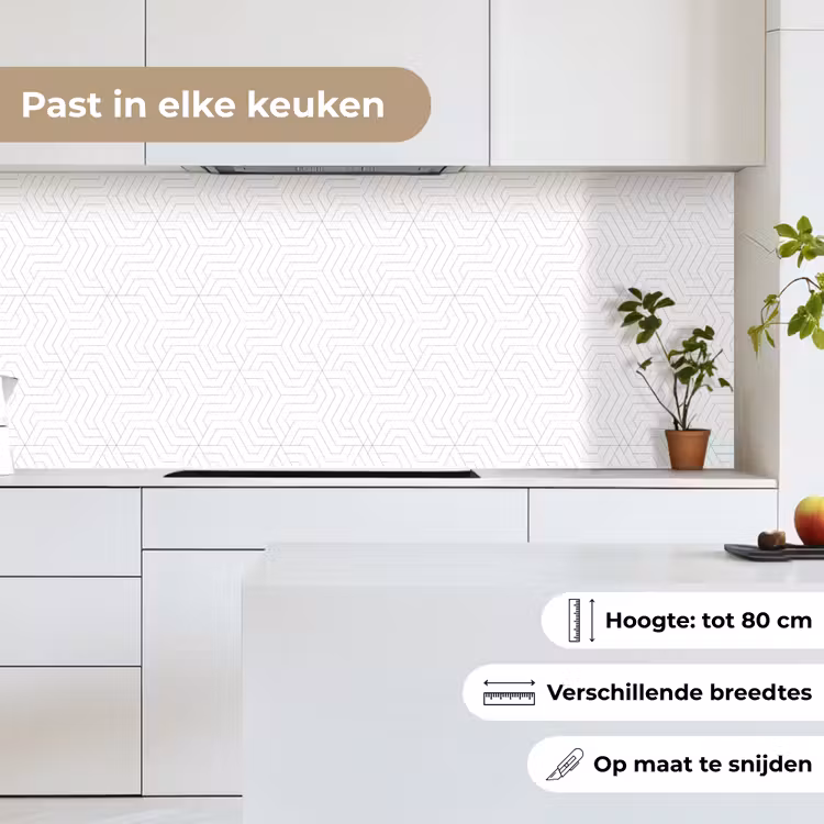 Patroon - Lijn - Design - Kleur keuken achterwand 2 middel 871 -sfeer4_NL