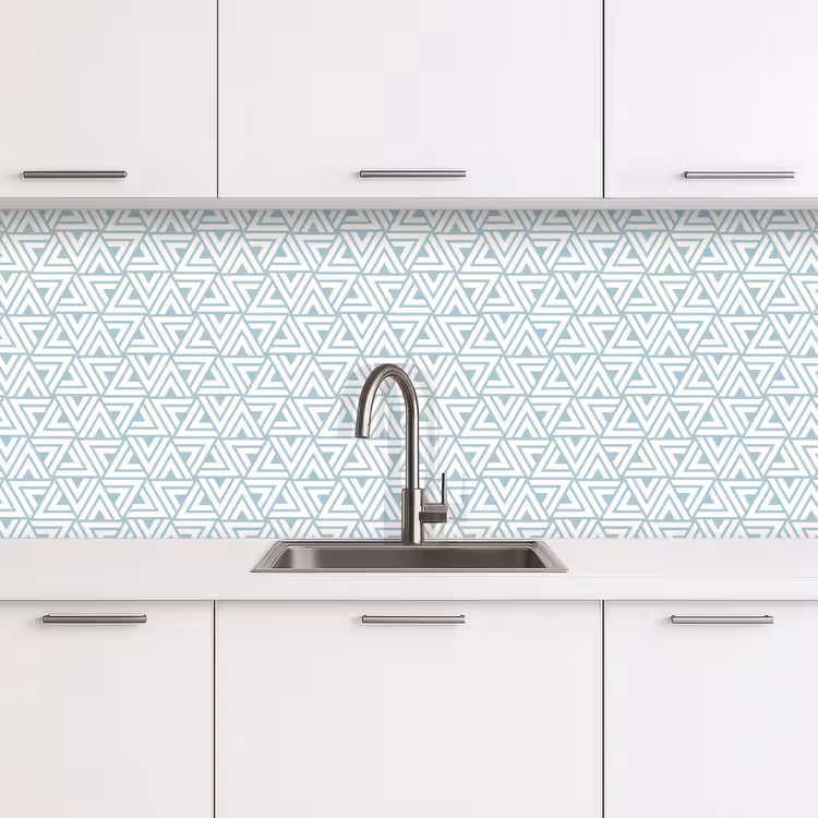 Patroon - Lijn - Design - Groen keuken achterwand 2 middel 871 -3d