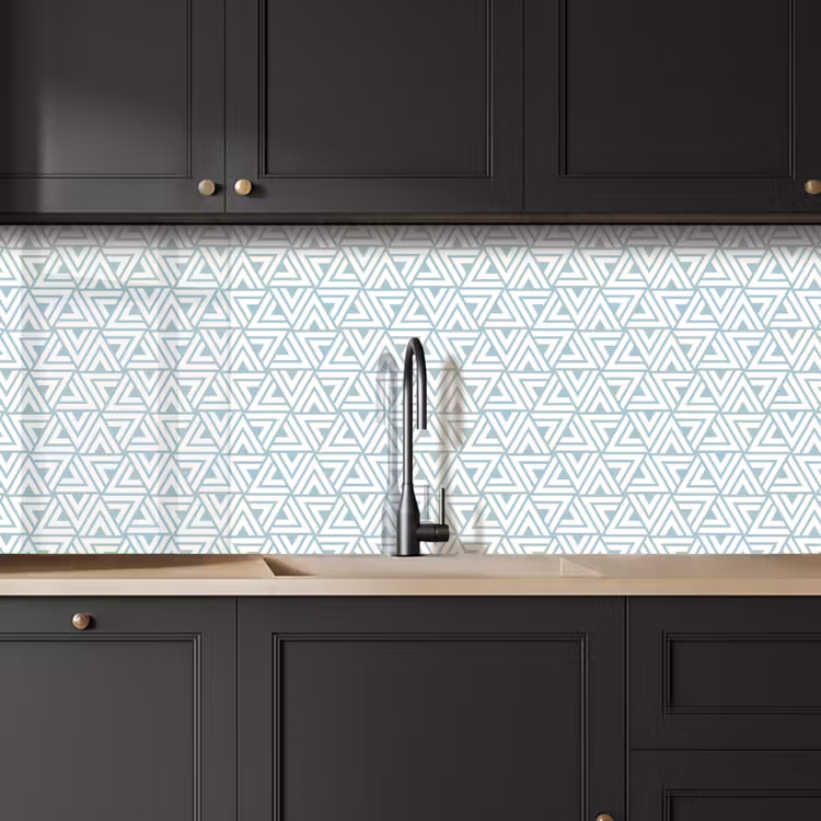 Patroon - Lijn - Design - Groen keuken achterwand 2 middel 871 -sfeer1