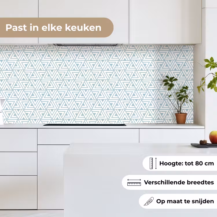 Patroon - Lijn - Design - Groen keuken achterwand 2 middel 871 -sfeer4_NL