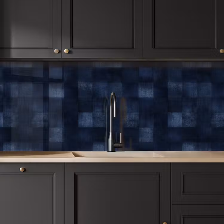 Patroon - Ruit - Marineblauw keuken achterwand 2 middel 871 -sfeer1